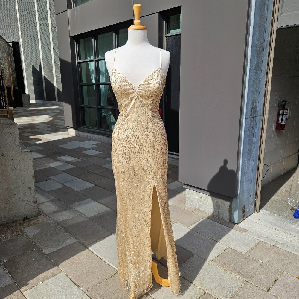 BRAND NEW GOLD GOWN